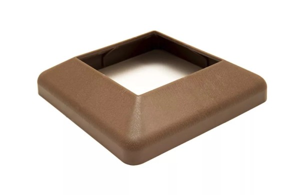 Крышка нижняя ПВХ для столба Deckart 125х125 Шоколад купить в Шуе Крышка нижняя ПВХ для столба Deckart 125х125 Шоколад купить в Шуе