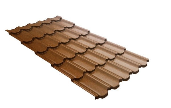 Металлочерепица квинта плюс с 3D резом 0,5 Quarzit Cuprum Steel купить в Шуе