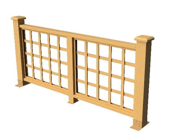 Ограждения декоративное ДПК GRINDERDECO Дувр песчаник купить в Шуе Ограждения декоративное ДПК GRINDERDECO Дувр песчаник купить в Шуе