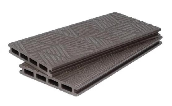 Террасная доска ДПК POLIVAN GROUP 3D+3D NEW пустотелая двухсторонняя DENPASAR Тёмно-коричневый купить в Шуе
