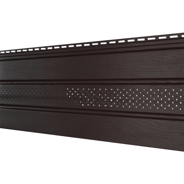 Софит Ю-Пласт Классический, перфорация по центру коричневый купить в Шуе