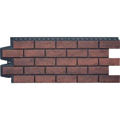 Фасадная панель Grand Line Состаренный кирпич Элит кофе (жжёный), ШОВ черный купить в Шуе Фасадная панель Grand Line Состаренный кирпич Элит кофе (жжёный), ШОВ черный купить в Шуе