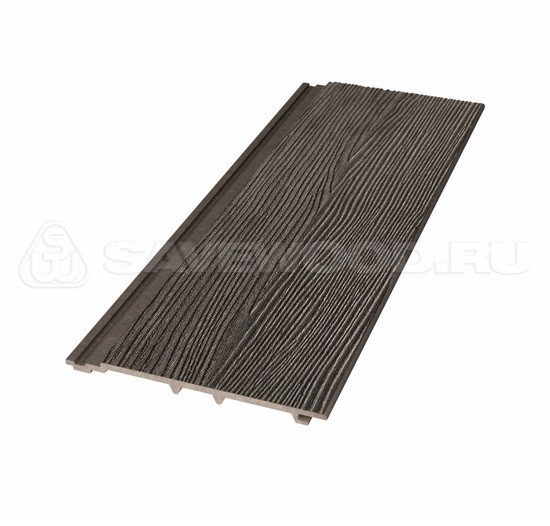 Фасадная панель (сайдинг) из дпк savewood sw-cedrus радиальный распил темно-коричневый Фасадная панель (сайдинг) из дпк savewood sw-cedrus радиальный распил темно-коричневый