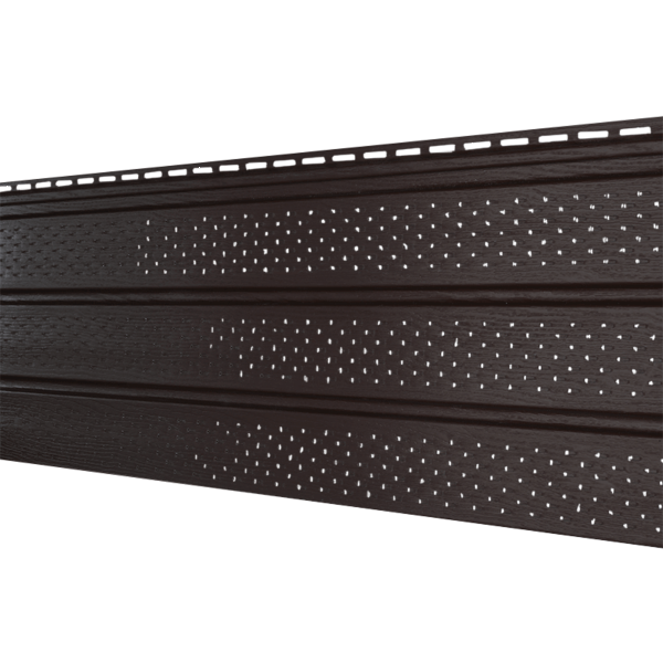 Софит Ю-Пласт Классический, бс полной перфорацией коричневый купить в Шуе