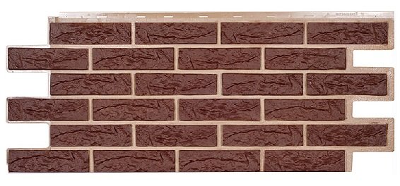 Фасадная панель Техоснастка, Лондон Брик, Коричневый купить в Шуе Фасадная панель Техоснастка, Лондон Брик, Коричневый купить в Шуе