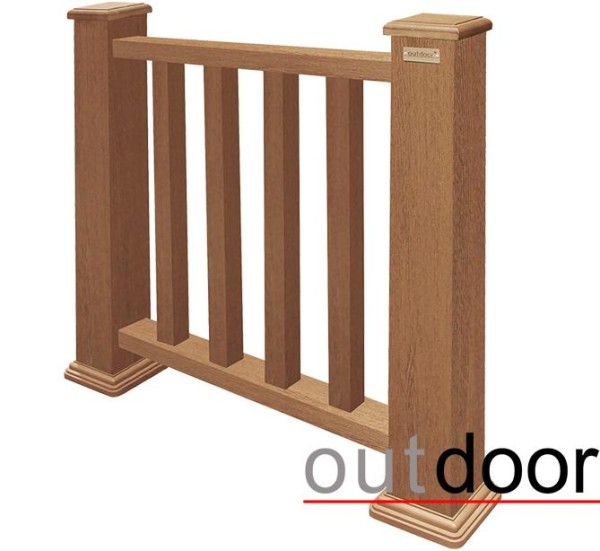 Ограждение из ДПК Outdoor Классик 3D STORM дуб купить в Шуе Ограждение из ДПК Outdoor Классик 3D STORM дуб купить в Шуе