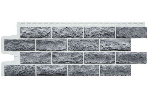 Фасадные панели Grand Line Колотый Камень Гранит, Шов белый купить в Шуе