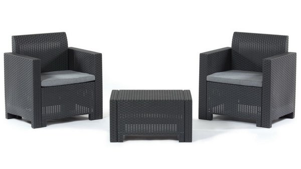 Комплект мебели Set Nebraska Terrace (2 кресла и кофейный столик) Венге купить в Шуе