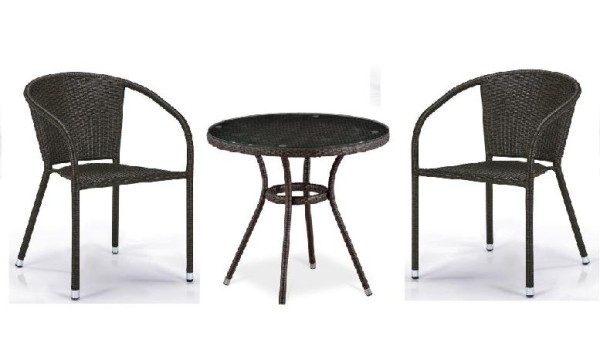 Комплект плетеной мебели AFINA из иск. ротанга Асоль-7 T282ANT/Y137C-W53 Brown 2Pcs купить в Шуе Комплект плетеной мебели AFINA из иск. ротанга Асоль-7 T282ANT/Y137C-W53 Brown 2Pcs купить в Шуе