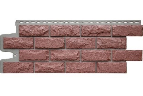 Фасадные панели Grand Line Колотый Камень Корица, Шов тёмно-бежевый купить в Шуе