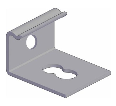 Кляймер стартовый KRONEX № 7 для каркаса из металлопрофиля и лаги ДПК (упак/10 шт)