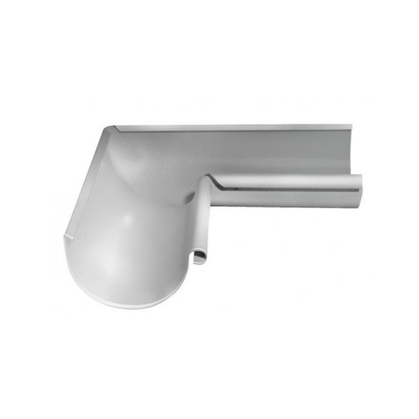 Водосток Grand Line 125x90 – Угол внутренний 90° RAL 9003 купить в Шуе