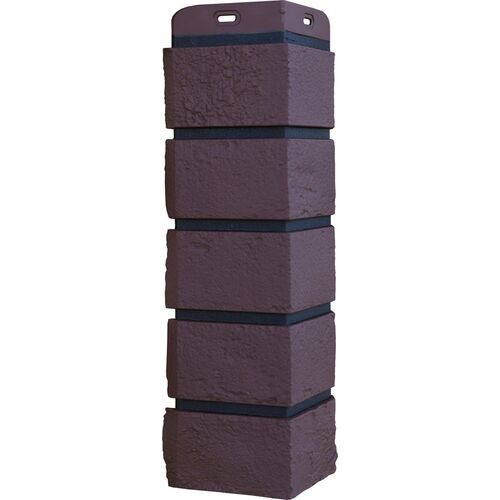 Угол Grand Line состаренный кирпич Элит каштан, ШОВ чёрный купить в Шуе Угол Grand Line состаренный кирпич Элит каштан, ШОВ чёрный купить в Шуе