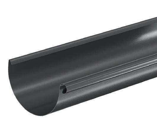 Водосток Aquasistem, система 125x90 - Водосточный желоб 3.00м RAL 7024 Тёмно-серый купить в Шуе Водосток Aquasistem, система 125x90 - Водосточный желоб 3.00м RAL 7024 Тёмно-серый купить в Шуе