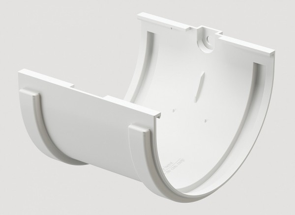 Соединитель желобов ПВХ Docke STANDART пломбир купить в Шуе Соединитель желобов ПВХ Docke STANDART пломбир купить в Шуе