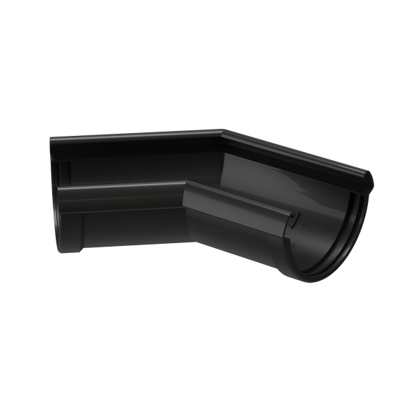 Угол желоба 135° Docke Lux ПВХ - Карбон купить в Шуе Угол желоба 135° Docke Lux ПВХ - Карбон купить в Шуе