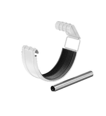 Водосток Aquasistem, система 125x90 - Соединитель желоба с резиновым уплотнителем RAL 9003 Белый купить в Шуе