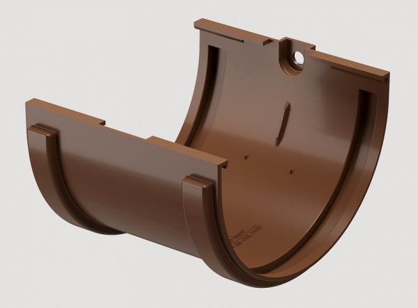 Соединитель желобов ПВХ Docke STANDART Светло-коричневый купить в Шуе Соединитель желобов ПВХ Docke STANDART Светло-коричневый купить в Шуе