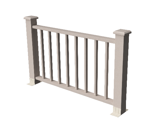 Ограждения декоративное ДПК GRINDERDECO Альма 1500 со скрытым крепежом выбеленый дуб купить в Шуе