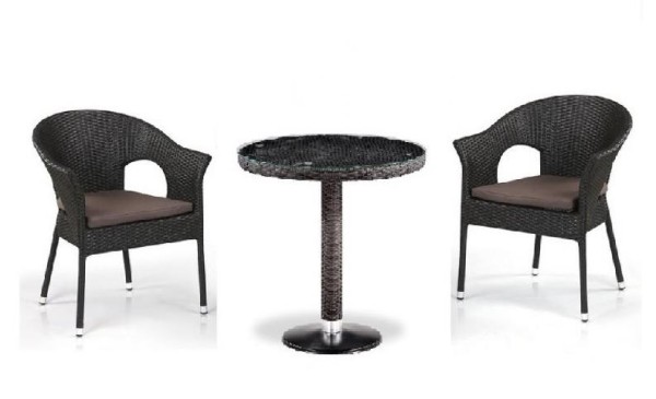 Комплект плетеной мебели AFINA из иск. ротанга T601/Y79A-W53 Brown 2Pcs купить в Шуе Комплект плетеной мебели AFINA из иск. ротанга T601/Y79A-W53 Brown 2Pcs купить в Шуе