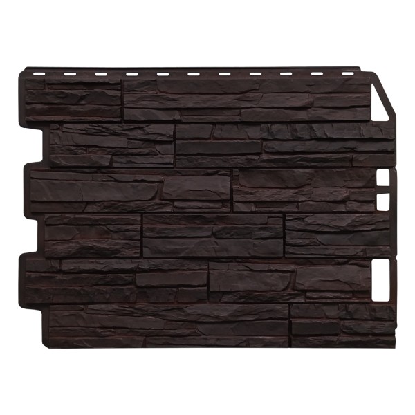 Фасадная панель FineBer, Скол - Тёмно коричневый купить в Шуе Фасадная панель FineBer, Скол - Тёмно коричневый купить в Шуе