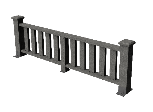 Ограждения декоративное ДПК GRINDERDECO Эрес серый базальт купить в Шуе Ограждения декоративное ДПК GRINDERDECO Эрес серый базальт купить в Шуе