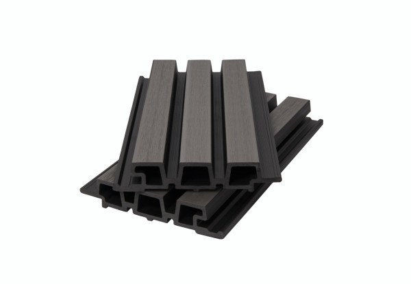 Фасадная панель брусковая двухцветная co-extrusion, grey dark купить в Шуе