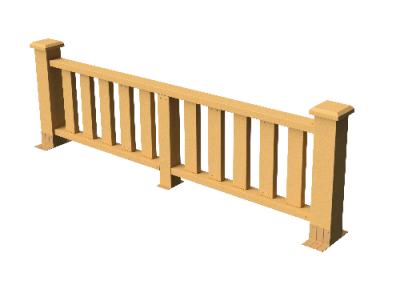 Ограждения декоративное ДПК GRINDERDECO  Эрес песчаник