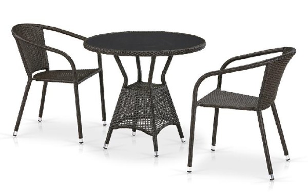 Комплект плетеной мебели AFINA из иск. ротанга T707ANS/Y137C-W53 Brown 2Pcs купить в Шуе Комплект плетеной мебели AFINA из иск. ротанга T707ANS/Y137C-W53 Brown 2Pcs купить в Шуе