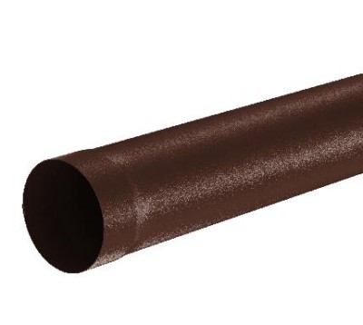 Водосток Aquasistem, Система 125x90 - Труба водосточная 1.00м RAL 8017 Коричневый matt
