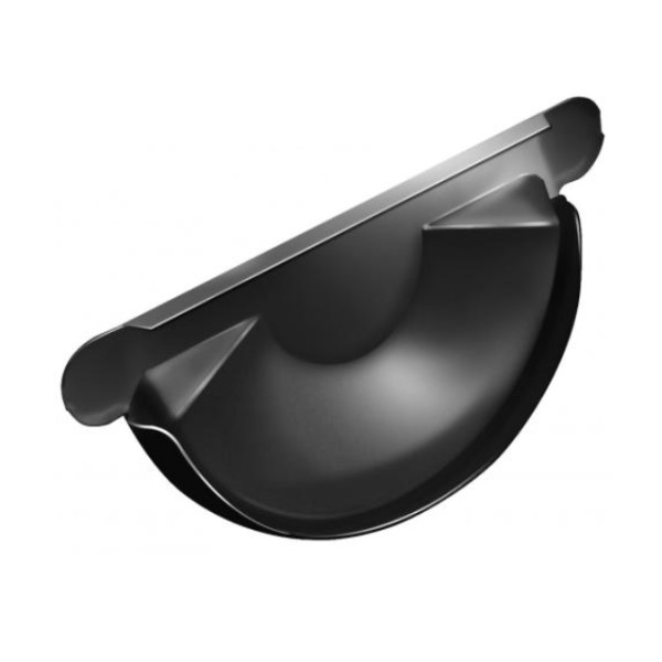 Водосток Grand Line 125x90 – Заглушка желоба RAL 9005 купить в Шуе