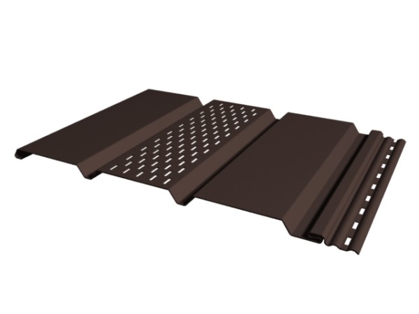 Софит к сайдингу ПЕРФОРАЦИЯ ПО ЦЕНТРУ TECOS ТЁМНЫЙ-КАШТАН купить в Шуе Софит к сайдингу ПЕРФОРАЦИЯ ПО ЦЕНТРУ TECOS ТЁМНЫЙ-КАШТАН купить в Шуе