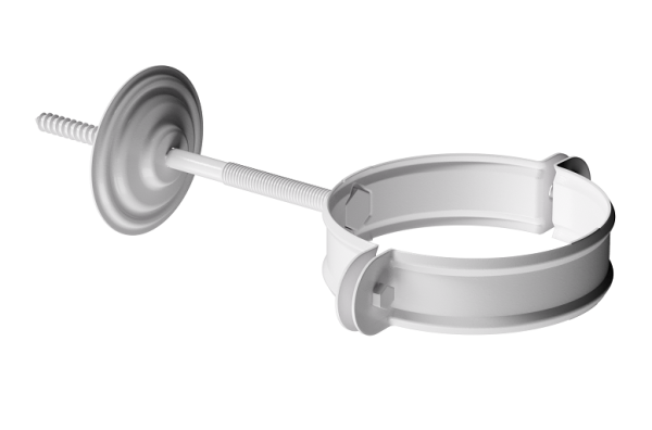 Хомут трубы D90 Döcke STAL PREMIUM Пломбир, (RAL 9010) купить в Шуе Хомут трубы D90 Döcke STAL PREMIUM Пломбир, (RAL 9010) купить в Шуе