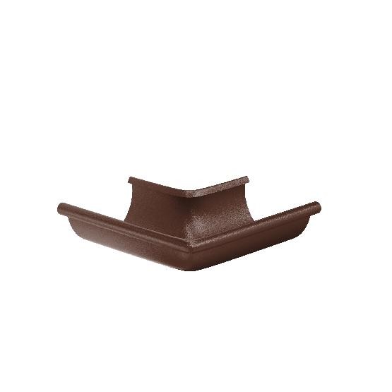 Водосток Aquasistem, Система 125x90 - Угол желоба, наружный 90° RAL 8017 Коричневый matt купить в Шуе