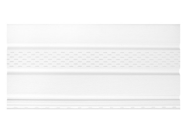 Софит к сайдингу ПЕРФОРАЦИЯ ПО ЦЕНТРУ TECOS БЕЛЫЙ купить в Шуе