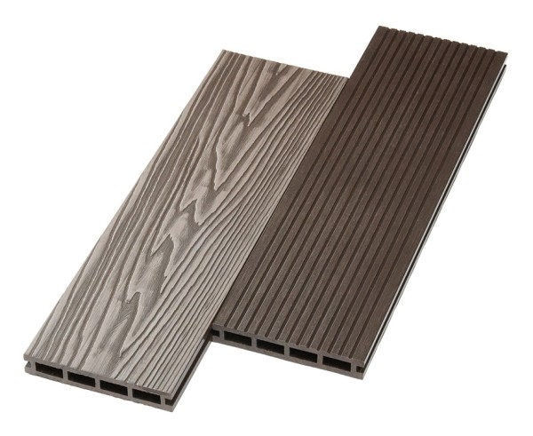 Террасная доска ДПК NanoWood двусторонняя New 3D тиснение + вельвет Венге купить в Шуе Террасная доска ДПК NanoWood двусторонняя New 3D тиснение + вельвет Венге купить в Шуе