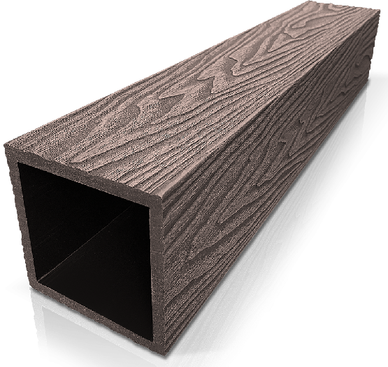 Столб ДПК 3D GardenParkett фактура дерева Венге купить в Шуе Столб ДПК 3D GardenParkett фактура дерева Венге купить в Шуе