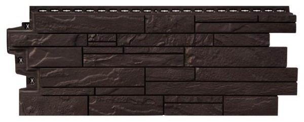 Фасадная панель Grand Line Скала Стандарт Шоколадный (коричневый) купить в Шуе Фасадная панель Grand Line Скала Стандарт Шоколадный (коричневый) купить в Шуе