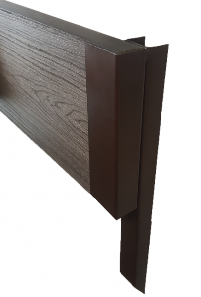Угловой элемент металлический для досок грядок из ДПК 225мм Коричневый купить в Шуе Угловой элемент металлический для досок грядок из ДПК 225мм Коричневый купить в Шуе