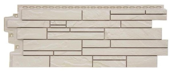 Фасадная панель Grand Line Скала Стандарт молочный купить в Шуе