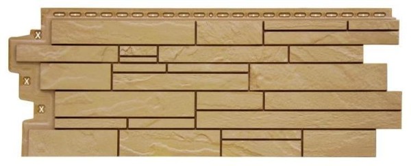 Фасадная панель Grand Line Скала Стандарт песочная купить в Шуе