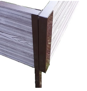 Угловой элемент металлический для досок грядок из ДПК 300мм Коричневый купить в Шуе Угловой элемент металлический для досок грядок из ДПК 300мм Коричневый купить в Шуе
