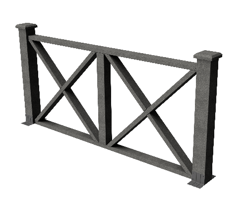 Ограждения декоративное ДПК GRINDERDECO Тауэр серый базальт купить в Шуе Ограждения декоративное ДПК GRINDERDECO Тауэр серый базальт купить в Шуе