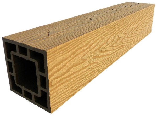 Столб опорный ДПК 3D GardenParkett фактура дерева Бук купить в Шуе Столб опорный ДПК 3D GardenParkett фактура дерева Бук купить в Шуе