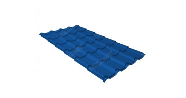 Металлочерепица камея 0,45 PE RAL 5005 сигнальный синий купить в Шуе Металлочерепица камея 0,45 PE RAL 5005 сигнальный синий купить в Шуе