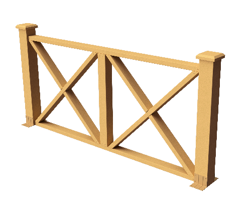 Ограждения декоративное ДПК GRINDERDECO Тауэр песчаник купить в Шуе Ограждения декоративное ДПК GRINDERDECO Тауэр песчаник купить в Шуе