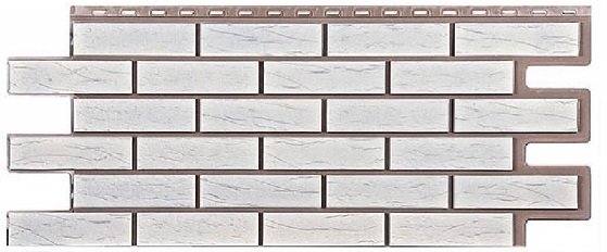 Фасадная панель T-Сайдинг-Кирпич Саман Белый купить в Шуе