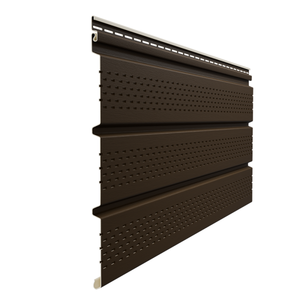 Софит Элит со сплошной перфорацией Коричневый (темный дуб) купить в Шуе Софит Элит со сплошной перфорацией Коричневый (темный дуб) купить в Шуе