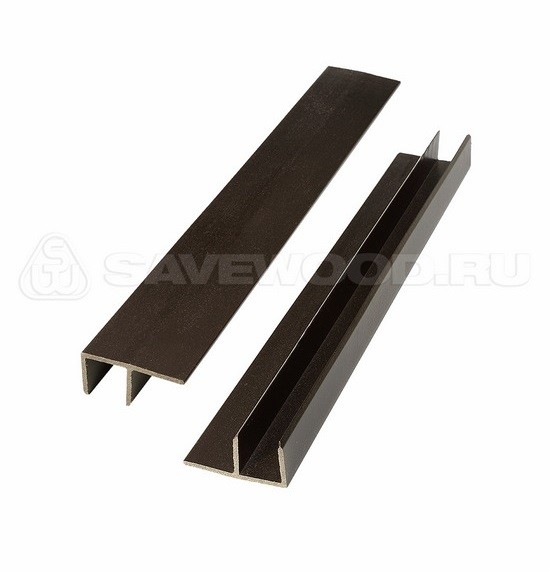 F-профиль ДПК Savewood – Тёмно-коричневый купить в Шуе F-профиль ДПК Savewood – Тёмно-коричневый купить в Шуе