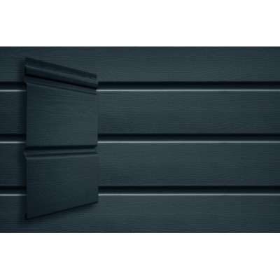 Виниловый сайдинг Grand Line Double-Брус Графит